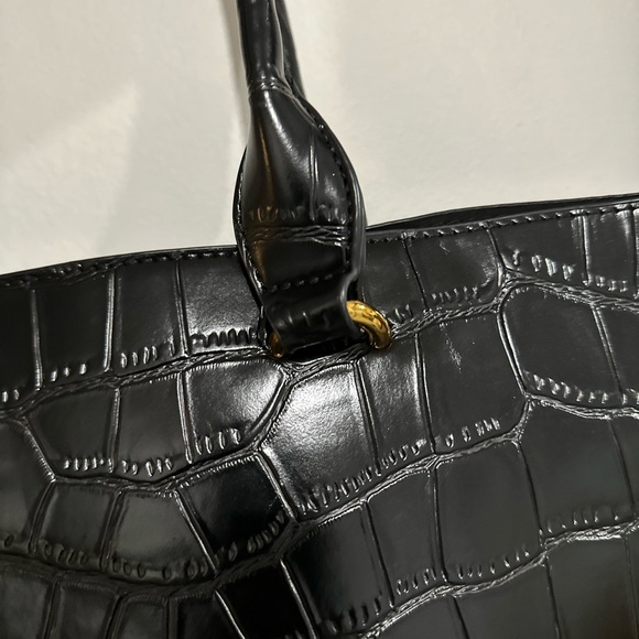 🖤NWOT” Zara “ Black Alligator Print Tote Bag - Picture 5 of 16